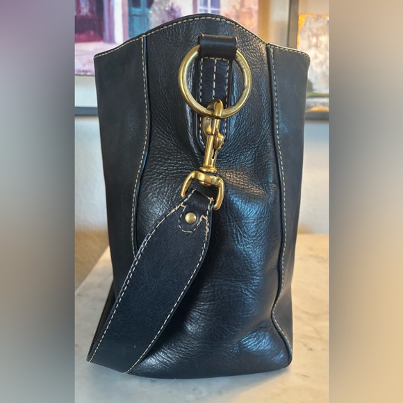 FRYE leather bucket harness handbag equestrian style - Picture 3 of 7